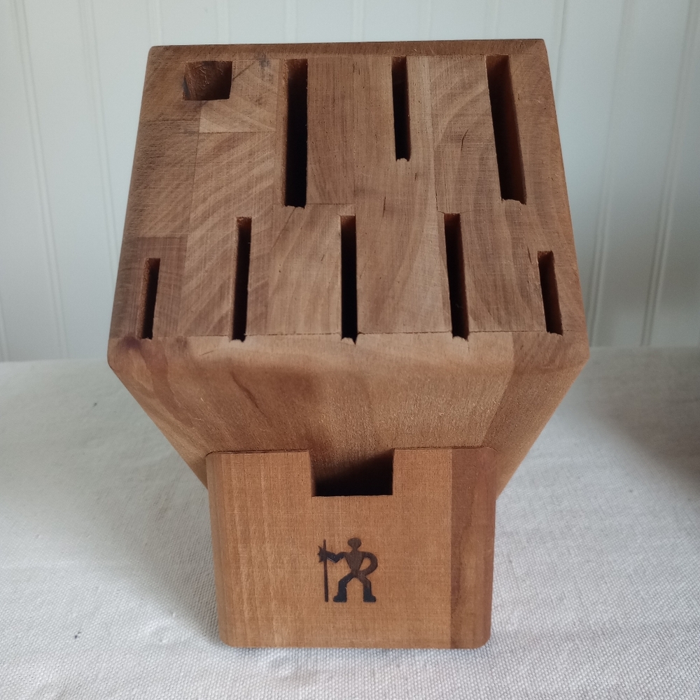 Wooden Knife Block with Logo